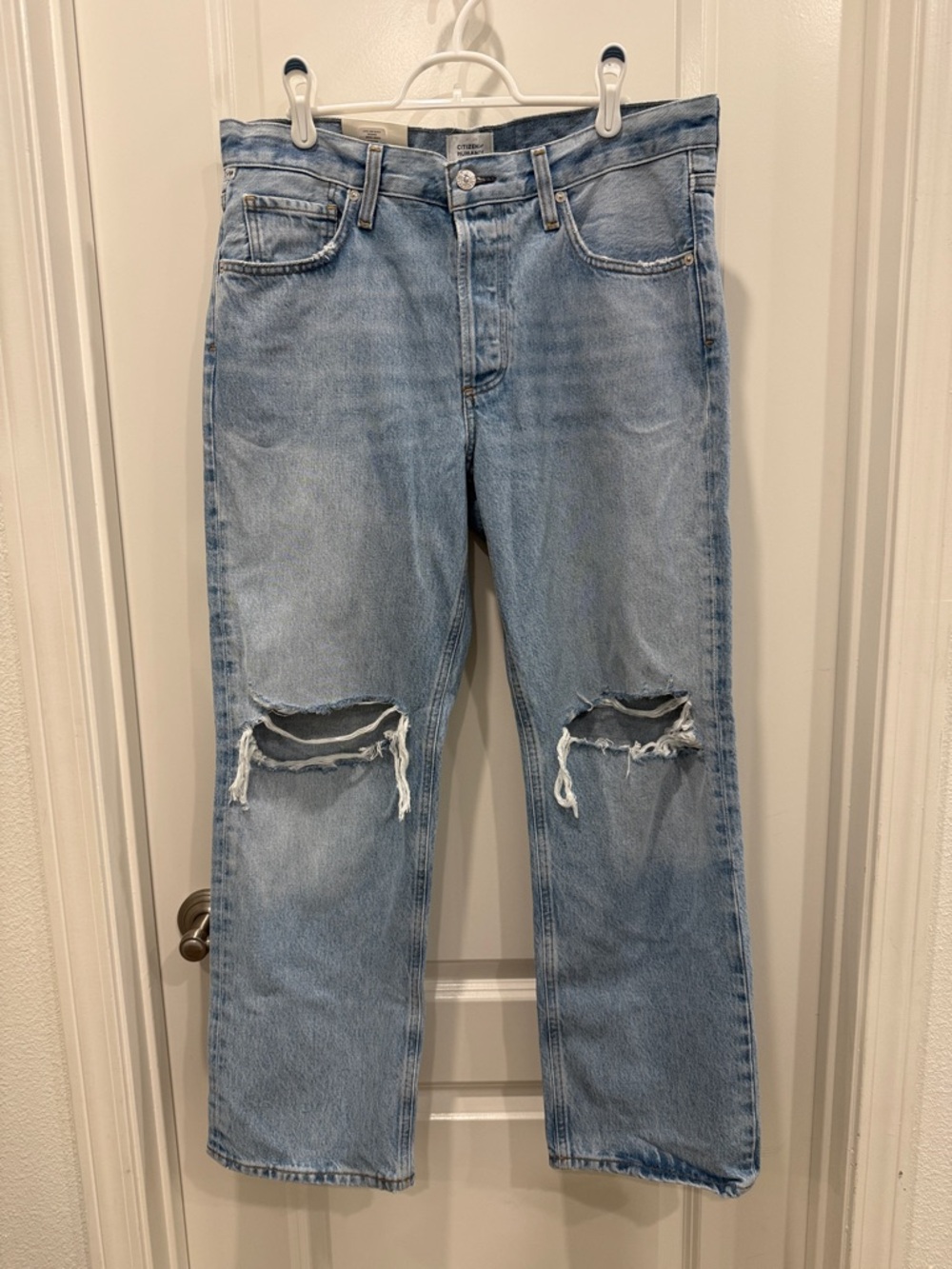 Citizens Of Humanity Light Blue Neve Low Slung Jeans NWT